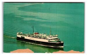 Vintage M.V.S. ABEGWEIT Ferry PEI to New Brunswick Postcard 1960s Posted
